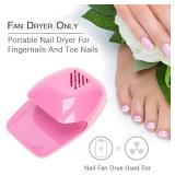 Nail Dryer for Regular Polish, Nail Dryer Fan Professional Household Nail Fan Dryer Portable Nail Polish Gel Dryer Blower Manicure Tool Nail Polish Dryer for Regular Polish