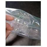 Plasticpro 6 Sectional Round Plastic Serving Tray/Platters Clear Pack of 2