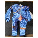 Naeviwth Avatar Costume Kids, Jake Sully Bodysuit Jumpsuit For Boys and Girls Halloween 120