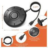 Cearktiy Bird Bath Heater,Birdbaths De-Icer,Birdbath Water Heater Deicer with Thermostatically Controlled,Heated Bird Bath Deicer Suitable for Birdbath Farm Livestock Drinking Outdoors in Winter,Black