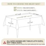 BYDOLL Table Cloth Pale Pink 60x60 Inch Tablecloth for 6 Foot Square Tables Outdoor Washable Wrinkle Free and Spillproof Polyester Tablecloth for Festival Camping Picnic Party Cover