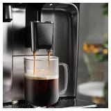 DRASTAR Glass Coffee Mugs, 20 oz Clear Coffee Cups, Coffee Mug with Acacia Wood Lid, Tea Glass Cups with Handles, Large Coffee Mug Set of 2, Glass Coffee Cups for Latte, Espresso, Tea