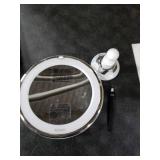 Auxmir 2026 Upgraded 30X Magnifying Mirror with Light, Makeup Mirror with 2-Level Lights, Portable Magnifying Mirror Suction Cup and Tweezers, 360° Swivel, Vanity Bathroom Mirror for Home Travel