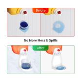 (2 Pack) Laundry Detergent Cup Holder Drip Catcher Organizer Clip Tight on Laundry Bottle Spouts, No More Leaks or Mess with Detergent and Fabric Softener in Laundry Room