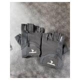 ATERCEL Workout Gloves for Men and Women, Exercise Gloves for Weight Lifting, Cycling, Gym, Training, Breathable and Snug fit (Black, S)