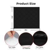 NABOWAN Magnetic Fireplace Cover Easy Install - Indoor Fireplace Blanket to Block Cold Air Reduce Energy Costs, Fireplace Draft Stopper with Full Frame Hook & Loop and Built-in Magnets (32 x 39 Inch)