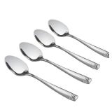 Obstnny Stainless Steel Dinner Spoons, 8-Inch, Set of 12