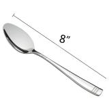 Obstnny Stainless Steel Dinner Spoons, 8-Inch, Set of 12