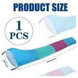 Shappy 12 ft Sensory Tunnel Crawl Resistance Tube for Calm Sensory Tent Compression Tube Play Tunnel Toys for Kids Birthday Gifts Outdoor Indoor Game(Purple, Green, Blue)