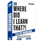 QUOKKA Trivia Games for Adults with 500 Questions - Fun Adult Board Game Trivia Cards for Teens, and Families Trivia Cards with Answers Great Board Games Trivia for Family Party and Game Night