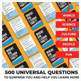 QUOKKA Trivia Games for Adults with 500 Questions - Fun Adult Board Game Trivia Cards for Teens, and Families Trivia Cards with Answers Great Board Games Trivia for Family Party and Game Night
