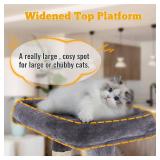 FDW | 37.8 Cat Tree Tower | Light Gray | Multi-Level Indoor Activity Center with Sisal Scratching Posts, Condos, Plush Perches, Hanging Cat Toys | Sturdy, Easy to Assemble | for Kittens & Adult Cats