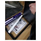 TEAMIX Wall Mounted Desk, Folding Table for Small Spaces, Wall Floating Desk with Heavy Duty Brackets for Laundry Room,Kitchen,Office Storage