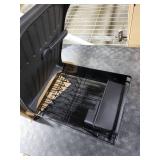 Simple Trending Dish Drying Rack, Dish Drainer for Kitchen Counter, Dish Rack with Tray for Large Capacity, Black