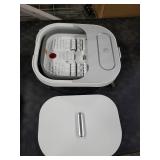 UNIFULL Collapsible Foot Spa Bath with Heat and Massage Rollers, Bubble, Foot Pedicure Kit, Temperature Control, Red Light, Pedicure Foot Spa, Foot Bath