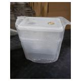 Domensi 2 Pack 2 Gallon Drink Dispenser for Fridge with Spigot Water Dispenser Leak Proof Lids Filter Screen Beverage Juice Container Sealed Plastic Lemonade Milk Cold Hot Drink Tea Jug for Party