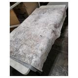 5x7 Beige Abstract Area Rug