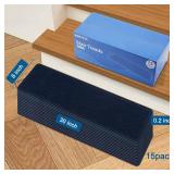 Stair Treads for Wooden Steps Indoor, 15 Pack 8 X 30 Non Slip Carpet Stair Treads with Reusable Adhesive for Kids Elders and Dogs, Surface Polyester TPR Backing Stair Rugs,Navy