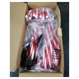 20 Pack Solar Christmas Candy Cane Lights, Christmas Decorations Outdoor Waterproof, Solar Powered Pathway Lights with 8 lighting Modes & Memory Function for Outside Party Garden Yard Patio Decoration