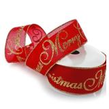 2 Rolls Merry Christmas Ribbon