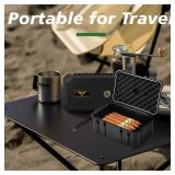 Bald Eagle Cigar Humidor Box, Travel Humidor with Humidifier Hygrometer, Portable Case for 15-20 Cigars, Waterproof | Crushproof | Airtight - Retail: $28