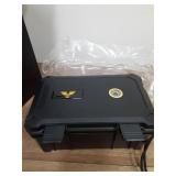 Bald Eagle Cigar Humidor Box, Travel Humidor with Humidifier Hygrometer, Portable Case for 15-20 Cigars, Waterproof | Crushproof | Airtight - Retail: $28