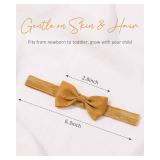 jollybows 40pcs Baby Girls Bows Headbands Elastic Hairband Ribbon Bow Hair Accessories for Newborns Infants Toddlers and Kids - Retail: $10