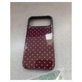 Jusy Compatible with MagSafe Polka Dot Case for iPhone 17 Pro Max, Cute Aesthetic Polka Dots Magnetic Phone Case, Soft TPU and Hard PC Protective Phone Cover for Women Girlsï¼Shinyï¼ - Brown -