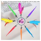 ZPH Cat Toys Interactive for Indoor Cats,2PCS Retractable Cat Wand,9PCS Teaser Toys&1PCS Hanging Door Lure Kitten Toy,Interactive Feather Toy for Teaser Play and Chase Exercise with Kitten - Retail: $