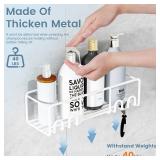 Needs Replacement Adhesive necvha 5-Pack Shower Caddy, Adhesive Shower Organizer, No-Drill Space Saving Shower Shelf with Soap Dish, Rustproof Shower Shampoo Holder for Kitchen & Bathroom Storage & Ho