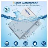 XINYIELE Waterproof Outdoor Project ABS Plastic Junction Box IP67 Weatherproof Dustproof Enclosure with Hinged Cover, Mounting Plate,Wall Brackets for Power Project (8.7\"X6.7\"X4.5\") - Retail: $20