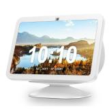 Stand Only, PlusAcc Stand for Show 8 (3rd Gen) - Adjustable Tilt Holder, Table Stand Accessories Compatible with iPhone Models & Show 8 3rd Generation, Non-Slip Base (White) - Retail: $20