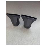UAIAGM 2PCS Hair Dryer Attachment Universal Black Plastic Blower Nozzle Replacement Styling Tool for Home Use or Professional Salon Hairdressing Blow Outer Diameter 4.2cm to 4.6cm - Retail: $7