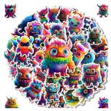 200PCS Cute Monster Stickers for Water Bottle Decor,Vinyl Waterproof Stickers for Scrapbooking,Laptop Decor,Adult,Birthday Gift,Classroom Prizes,Guitar,Bike,Luggage,Skateboard,Refrigerator Decoration 