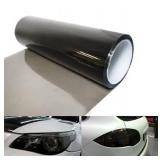 DIYAH 12 X 48 Inches Self Adhesive Headlight, Tail Lights, Fog Lights Tint Vinyl Film (Light Black) - Retail: $7