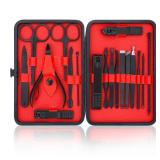 Manicure Set-Stainless Steel Nail Care Set-Professional Ingrown Toenail Clipper Grooming Tool-Pedicure Kit & Toe Nail Cutter-Thick Nail Scissors Toiletries with Cuticle Trimmer - Retail: $8