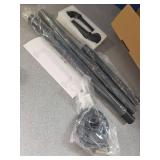 Refrze Industrial Blackout Curtain Rod, 34-48 Inch, 1 Inch Diameter, Heavy Duty, Adjustable, Wrap Around, Black - Retail: $20