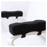 LargeLeaf Extra Thick 2 inches Ergonomic Office & Gaming Chair with Memory Foam Armrest Pads - 2-Piece Set - Retail: $24