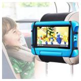 FANGOR Car Headrest Mount Holder, Tablet Holder for Kids in Back Seats, Anti-Slip Strap and Holding Net,Angle-Adjustable/Fits All 7 Inch to 12.9 Inch Tablets - Retail: $10