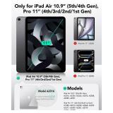 ESR for iPad Air 5/4 Paper-Feel Magnetic Screen Protector(2022/2020, 10.9 Inch) and iPad Pro 11 Inch (2022/2021/2020/2018), Write and Draw Like on Paper, Detachable and Reusable, Matte Finish - Retail