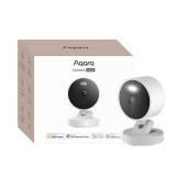 Aqara G100, 2K Indoor/Outdoor Security Camera, HomeKit Secure Video, 2-Way Audio, Spotlight Color/IR Night Vision, AI Detection, 140Â° FOV, Wi-Fi 6, Supports HomeKit, Alexa, Google and IFTTT, White 