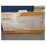 Pre Owned, Powers On Kingpke 21V Cordless Leaf Blower/Vacuum - Retail: $45