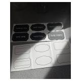 Apothecary Style Plastic Cotton Swab Holder 2ct Set with Labels - Retail: $25