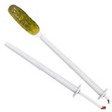 Deluxe Pickle Pincher, Set of 2, Pickle Picker Stainless Steel and Plastic - Olive Pepper Grabber - Retail: $9