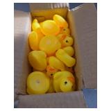 JTTJDB 50-Pieces Float & Squeak Mini Rubber Duck Baby Bath Ducky Sound Shower Toys for Kids - Retail: $8