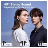 TOKANI Wireless Earbuds, Bluetooth Earbuds for iPhone and Other Phones, in-Ear Headphones with Microphone (Black) - Retail: $12