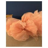 Wavwavw Giant Bow Decor Oversized Big Bows Decoration for Room Wall Backdrop 75x18 Inch Ribbon Tie for Wedding Valentines Day Birthday Party Baby Shower Supplies(Pink,Tulle)