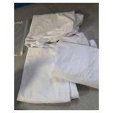 Babenest White Cylinder Pedestal Stand Covers Set of 3, Spandex Vintage Fitted Round Pedestal Covers, Elastic Cloth Pillar Plinth Cover for Birthday Wedding Party Reception Decoration(Without Stands) 