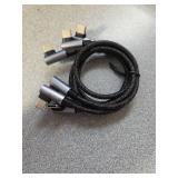 HOTNOW USB C to USB C Cable Right Angle 1ft 3Pack, 12inch PD 65W Type C USB 2.0 Fast Charge Cord - Retail: $9