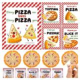 Saypacck 30 Pack Valentines Day Gifts Pizza Party Favors Bulk Mini Pizza Pen with Cards for Birthday Gift Rewards Supplies - Retail: $15